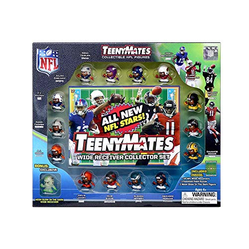 TeenyMates Collectible NFL Figures Series 7 WR Collector Gift Set