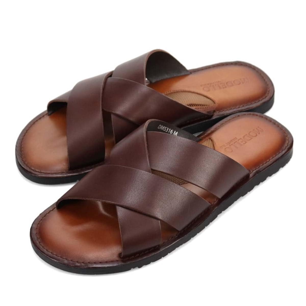 Amazon | [マドラスモデロ] 高級レザーサンダル DM5316 | ファッション