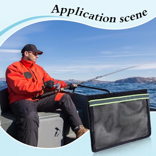 Sac de rangement en filet pour bateau résistant aux vagues et adhésif - 5