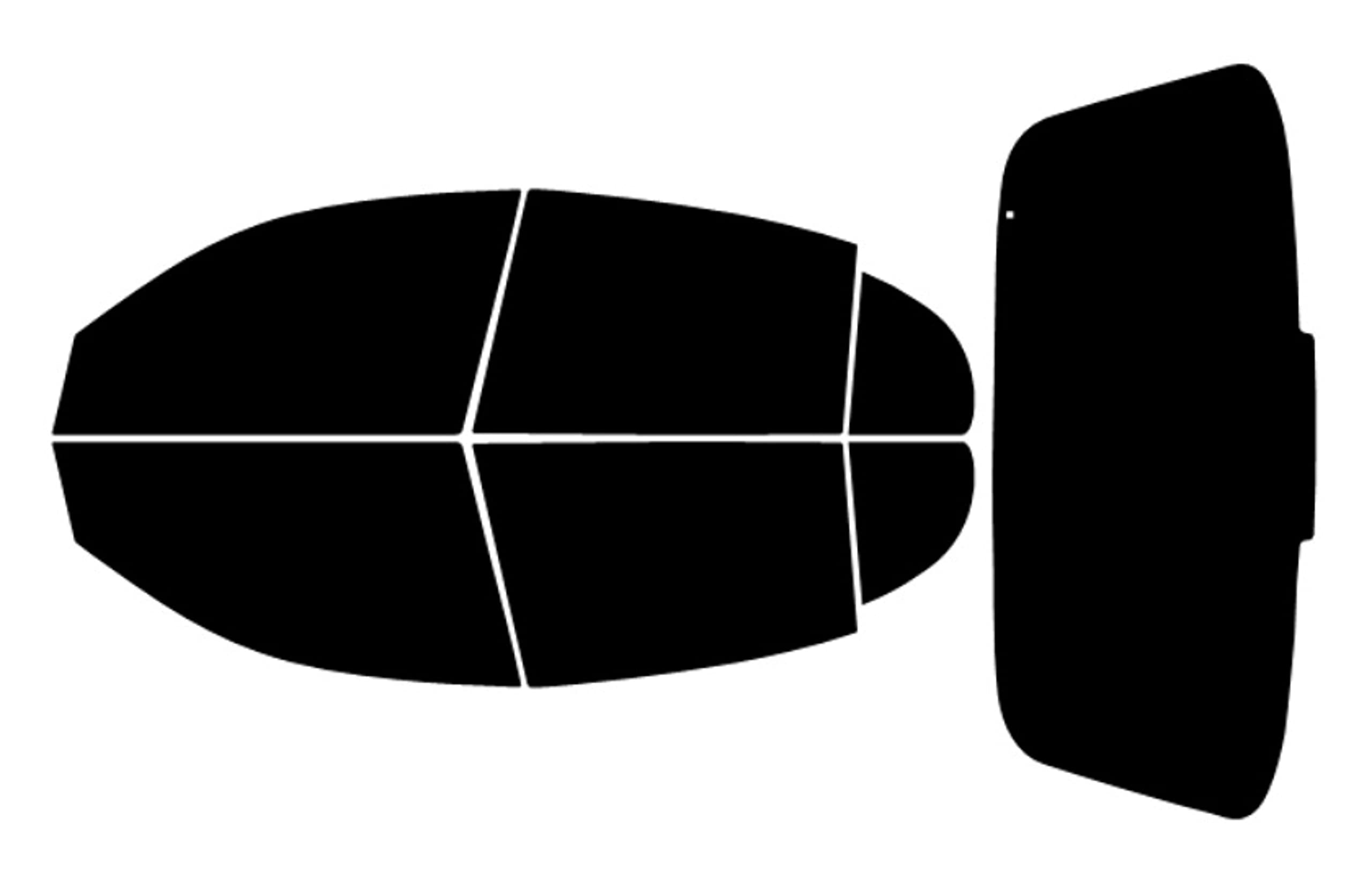 True Line Automotive Precut Window Tint Kit Compatible with Buick Lesabre 4 Door Sedan 2000-2005 5% All Side and Back Windows