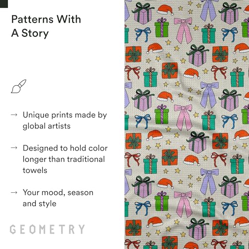 GEOMETRY Christmas Kitchen Towels - Quick Dry Microfiber Cloth Dish Towels for Kitchen Drying - Premium Quick Dry Towel (Wrapped Up, 1 Pack) - image 5