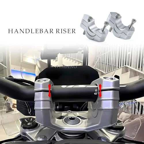 Rehausseur guidon moto R1300GS avec rehausse de guidon alu 15mm et 30mm