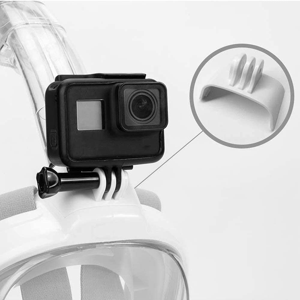 Gafas de Buceo con esnórquel de Cara Completa, máscara de esnórquel para Adultos, Hombres y Mujeres, esnórquel seco Completo, Espejo antivaho, Equipo Profesional, Conjunto de máscara de Buceo