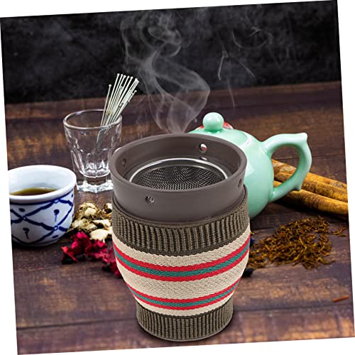 FOMIYES juego portátil de taza de moxibustión de cerámica con doble aislamiento térmico para uso doméstico, promueve la circulación y alivia la fatiga de hombros, cuello y articulaciones miniatura 4