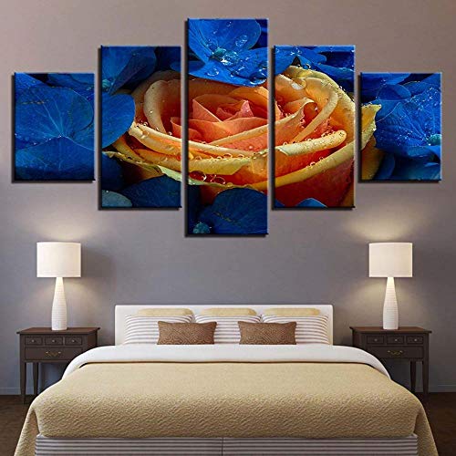 Impression sur toile orchidées et roses DJDL tableau moderne déco - 3