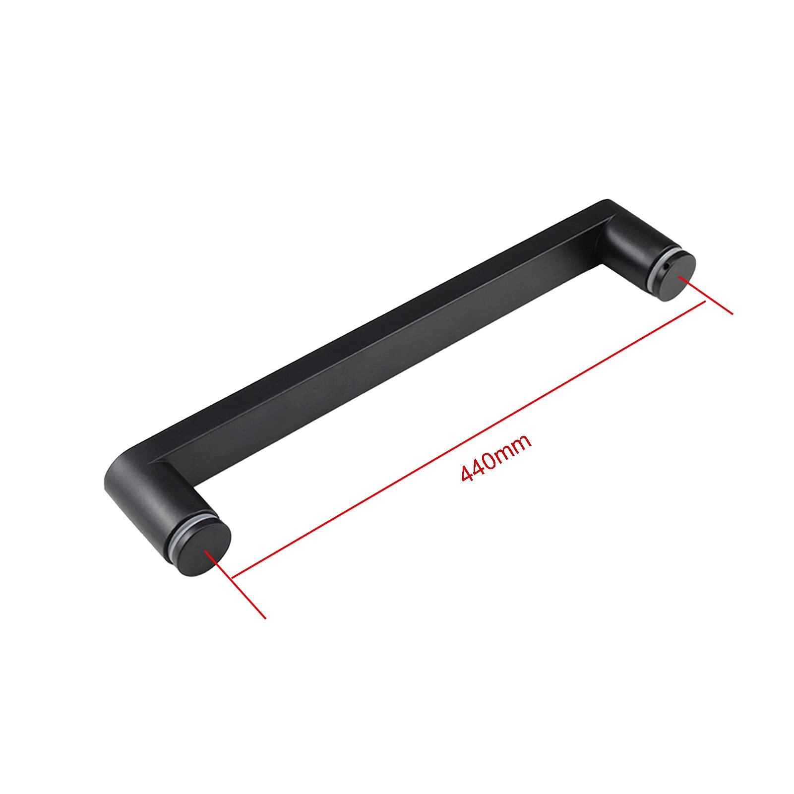 Maniglia di ricambio per porta della doccia, in acciaio inox 304, 440 mm, design moderno, resistente, ideale per bagno, facile installazione