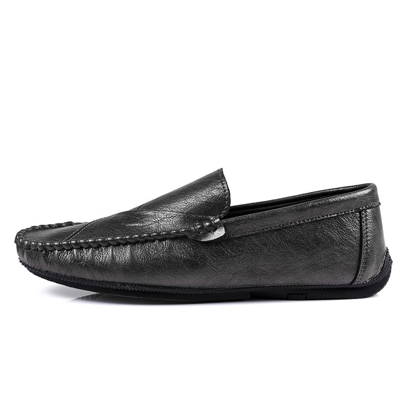 Men's Loafers Round Toe Vegan Leather Driving Style Loafer Slip Resistant Anti-Slip Comfortable Party Slip-on2