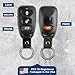 2X KeylessOption Key Fob Replacement for 2006 2007 2008 2009 2010 Hyundai Sonata Elantra Remote, 3-Button with Panic OSLOKA-310T, Locksmith Required