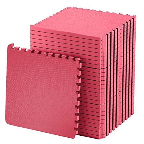 Image of 1 Inch /25mm Gym Floor mat Rubber for Heavy Workout Puzzle Floor mat for Home Exercise, Gym Equipment mat Interlocking Eva Foam Flooring Rubber Tiles Yoga, Kids Gym Mats for Floor