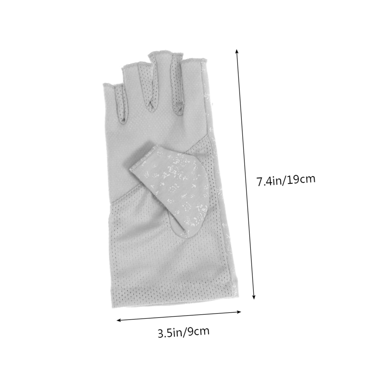 Beavorty Half Finger Gloves for Women Skid Resistance Riding Protective Gloves Gray for Driving and Outdoor Use Comfortable Material for Skin Touch