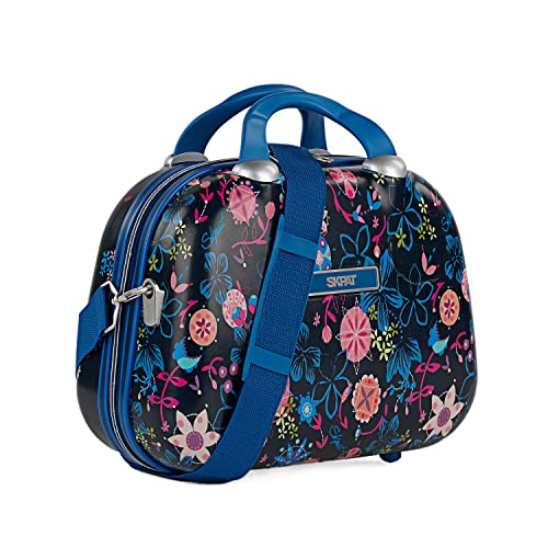 SKPAT - Vanity Case Rigide - Trousse de Toilette Femme/Homme pour Voyage avec bandoulière réglable et Amovible - Trousse de Toilette à Grande capacité légère et résistante. 131535, Bleu Marine