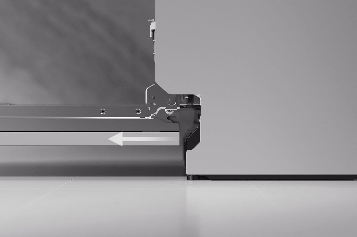 LG QuadWash DB365TXS Lavastoviglie da Incasso a Scomparsa Totale, Serie 3, Classe B, 14 coperti, 4 Bracci Irroratori, Vapore, Cerniere Sliding, Apertura Automatica, 3° Cestello, Wi-Fi, Acciaio