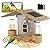 Smart Bird Feeder with Camera Solar Powered, 1080P HD AI Identify Wild Birds Hummingbird Watching, Birds House Outside for Auto Capture Bird Videos and Motion Detection (Grey)