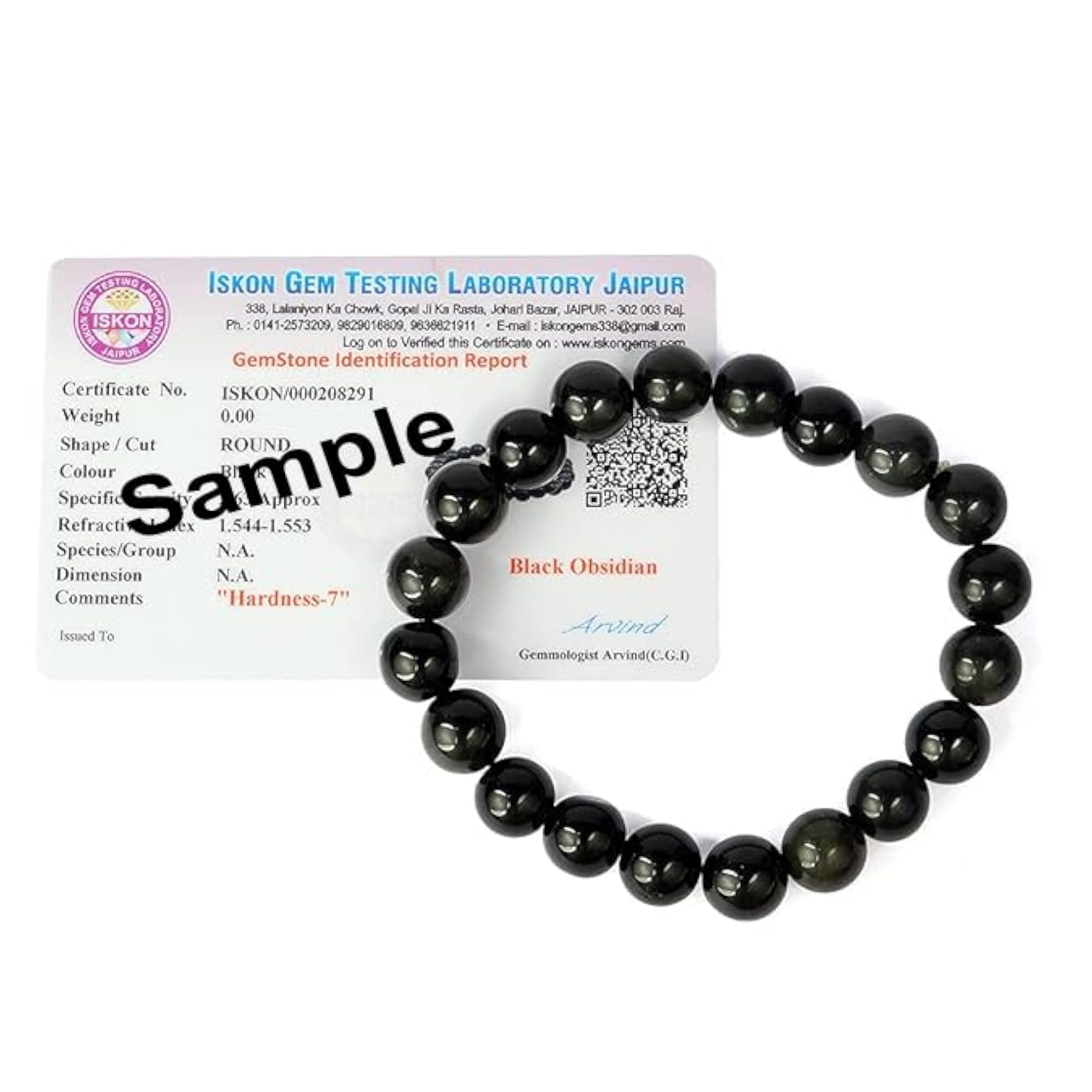 Men's 8mm Stone Anxiety Bracelet, Adjustable Aromatherapy Gift