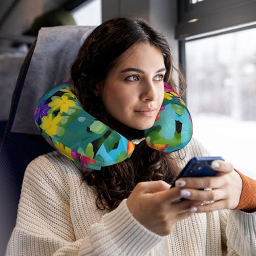 Almohada de Poliéster Negra para Cuello y Viaje miniatura 6