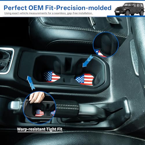 Portavasos para consola central Jeep Wrangler JL 2018-2025 miniatura 4