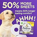Andrex Supreme Quilts Mega Toilet Roll - 9 Mega Rolls (13.5 Standard), 3-ply, 25% Thicker Paper Than Before to Provide Ultimate Quilted Comfort (Pack of 2) - Image 4