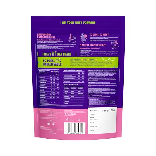 Image of Yogabar Pro Clean Whey Protein Powder, Chocolate Flavour with Monk Fruit and Dates, 25g Protein with Free Cold Coffee