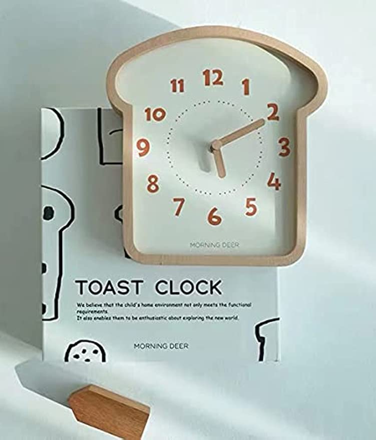 Amazon.co.jp: 掛け時計 おもしろ パン おしゃれ サイレント 連続秒針