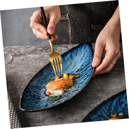 Plato de cerámica estilo japonés para sushi y sashimi miniatura 4