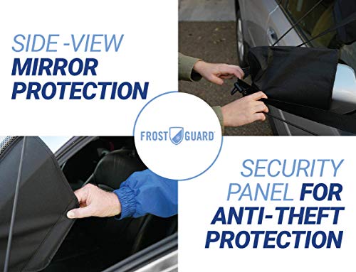NFL Frost Guard Windshield Cover for Ice and Snow, Chicago Bears | Standard Size Car Windshield Frost Cover with Side Mirror Covers | Fits Most Cars, Sedans, Small Trucks, SUVs – 60 x 40 Inches - Thumbnail 6