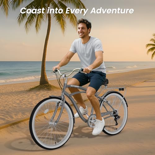 EOYOBIKE 7-Speed Cruiser Bicycle