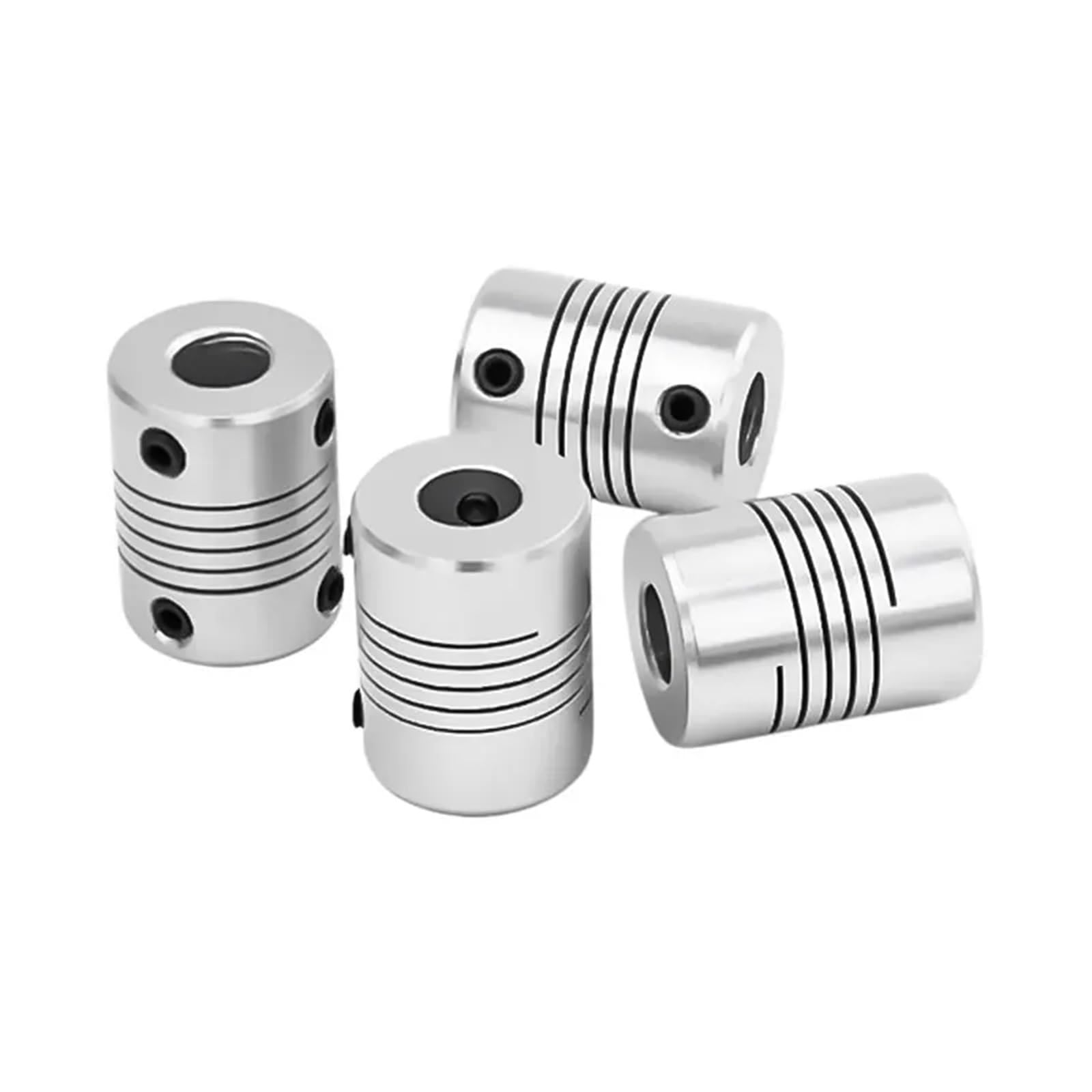 1 pz D16L20 Giunto di serraggio elastico in lega di alluminio for encoder motore Foro 3/4/5/6 mm(5-5)