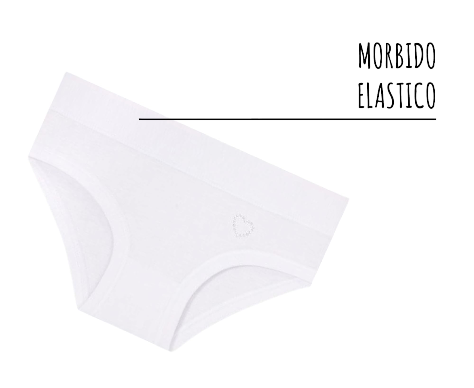 EMY Slip Bambina e Ragazza in Cotone Naturale – Confezione da 6 Pezzi Bianchi o Rosa – Morbidi, Traspiranti e Resistenti
