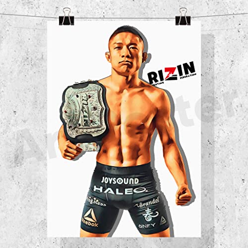 堀口恭司 ポスター アートポスター インテリア RIZIN 立体イラスト グラフィックアート (B1サイズ)
