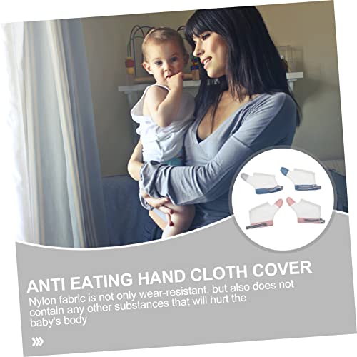 2pairs Eat Glove Cover Mittens Months Thumb Guard for Newborns Boy Girl Gloves Months3