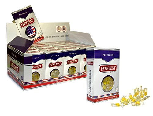 EFFICIENT Filtros de cigarrillos, puntas de filtro para fumadores de cigarrillos, 20...
