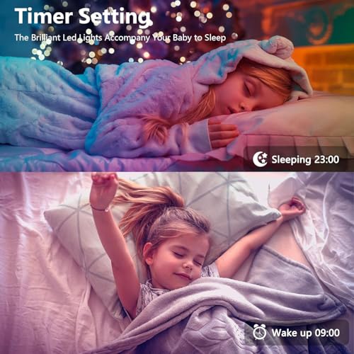 Image of Ledagic Led Lights for Bedroom 132ft (66ft*2Rolls) Music Sync Color Changing Led Strip Lights with Remote and App Control RGB Led Light Strip for Home Party Room Decor