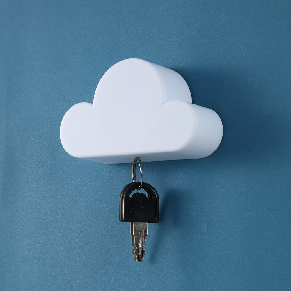 Pack of 2 Cloud Key Rings for Wall Strong Magnetic Force Can Hang Multiple Keys