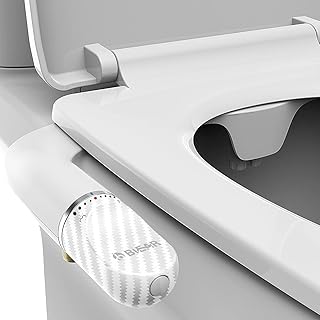 Bidet Attachment for Toilet, BIEAR Ultra-Slim Dual Nozzle Bidet Attachment Adjustable Water Pressure Non-Electric Fresh Water Bidet Toilet Seat Attachment for Feminine and Posterior Wash