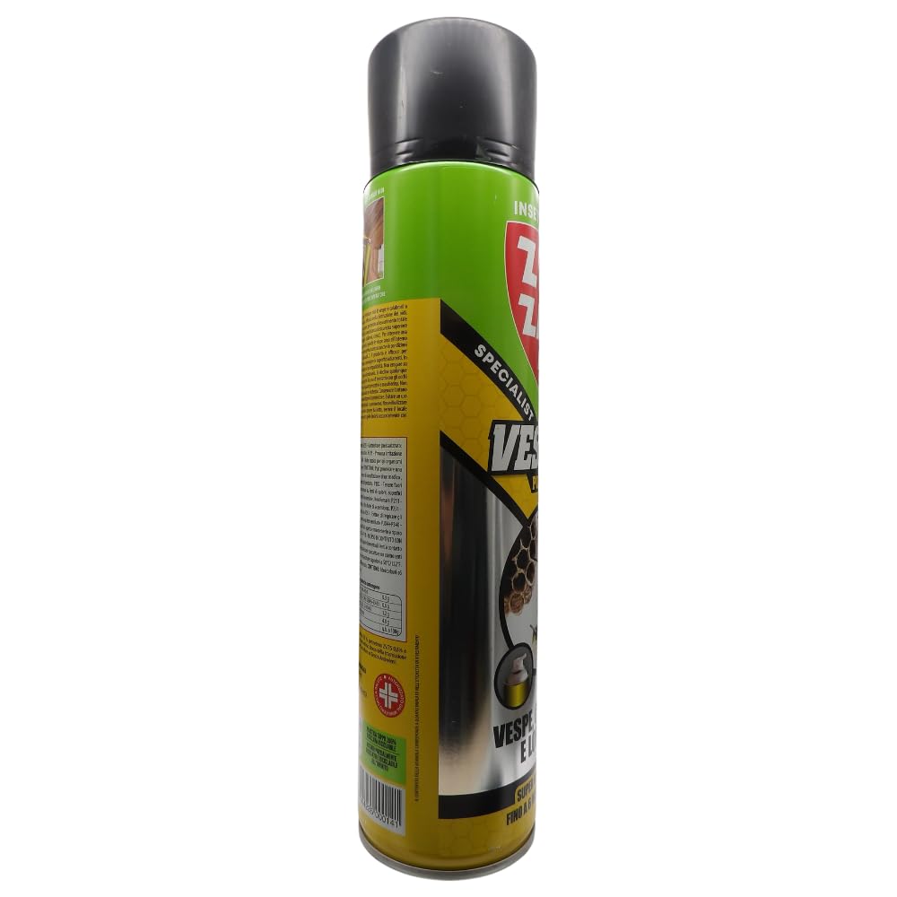 Spray Vespaio Power, VESPE, CALABRONI E LORO NIDI Specialist. Super Getto Pompiere Oltre 5 Metri - Per Esterni 600ml (6 Spray)