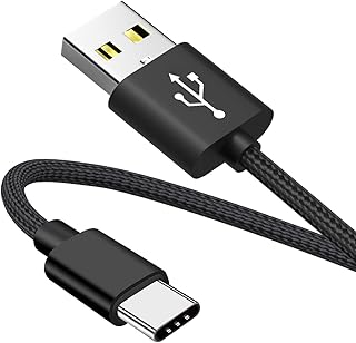 USB C Cable 3A Fast Charging 3ft,VOTY USB A to Type C Charger Cord Braided for Samsung Galaxy A10e A20 A50 A51 A71,S20 S10 S9 S8 Plus S10E,Note 20 10 9,Moto G G8 G7 and more USB C Charger Charge Wire