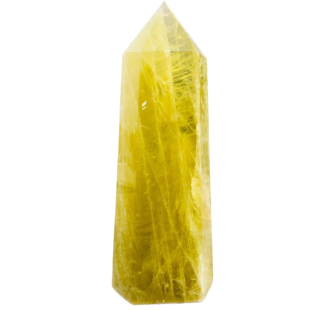 YLQUXEUV 1pc 900-1000g Yellow Crystal Obelisk Crystal Column