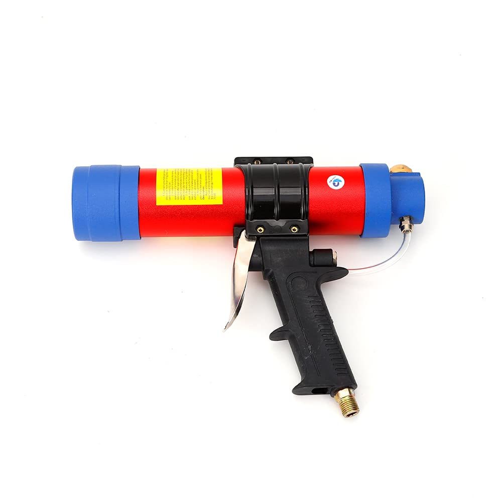 Wyciskarka na kartusz sprężone powietrze, pistolet do klejenia szkła, pistolet na kartusz z manometrem, pistolet silikonowy 310 ml