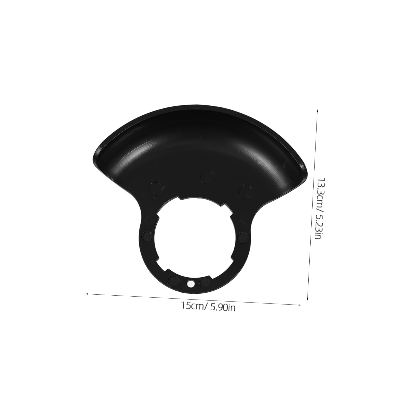 VANZACK 2pcs Lawn Mower Guard Catcher Trimmers Cover for Accessories Cut Shield Safety Grass Deflector Guards Parts Garden Walk Behind Mower Black