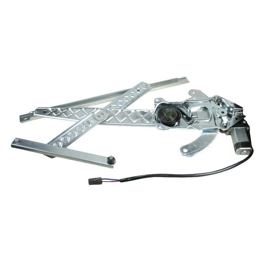 TRQ Front Left Power Window Regulator &amp; Motor Assembly Drivers Side | For 1997-2002 Ford Expedition 2001 F-150 2002 Lincoln Blackwood 1998-2002 Navigator