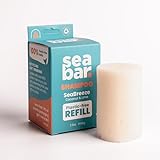 SeaBar Shampoo Bar Refill - All Natural Hair Shampoo - Vegan, Sulfate-Free, Eco Friendly Zero Waste Reusable Packaging, SeaBreeze