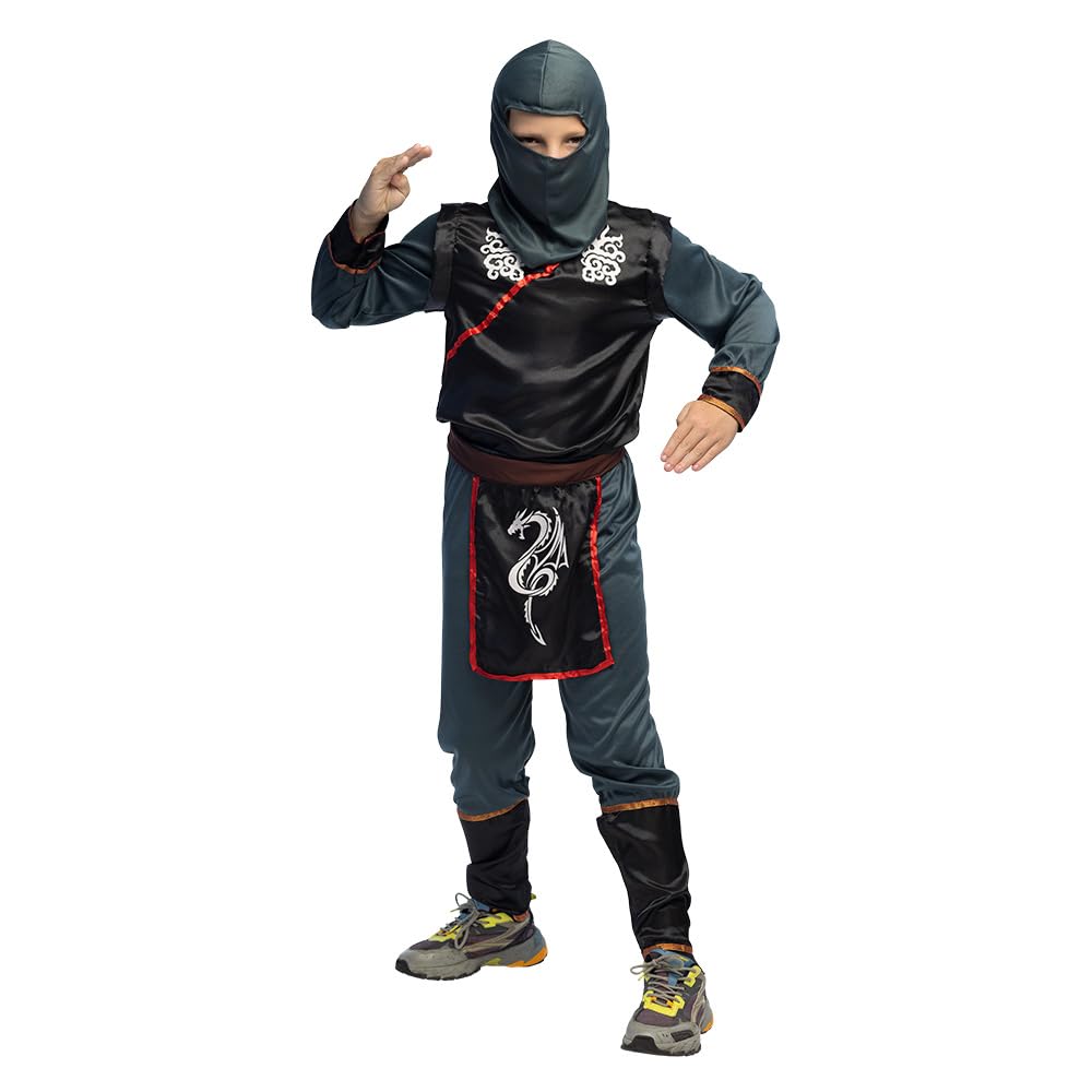 Boland 82405 Children's Ninja Fugu Costume, Unisex Kids, Multicoloured, 3-4 Jahre