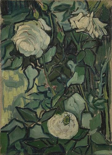 Tableau Van Gogh roses impression sur toile pour habiller un grand mur vide
