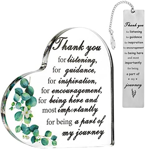 Thank You Gifts Set for Women Men Coworkers Farewell Gift Employee Appreciation Gifts for Boss Lady Teacher Colleague Leaving Gift Acrylic Sign Gift Set