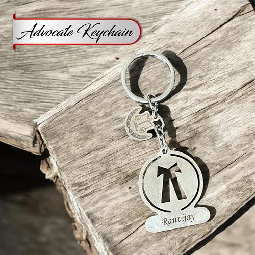 Image of SAVRI Personalized Stainless Steel Keychain | With Name Engraved | Premium Gift | Keyring for Office & Gifting