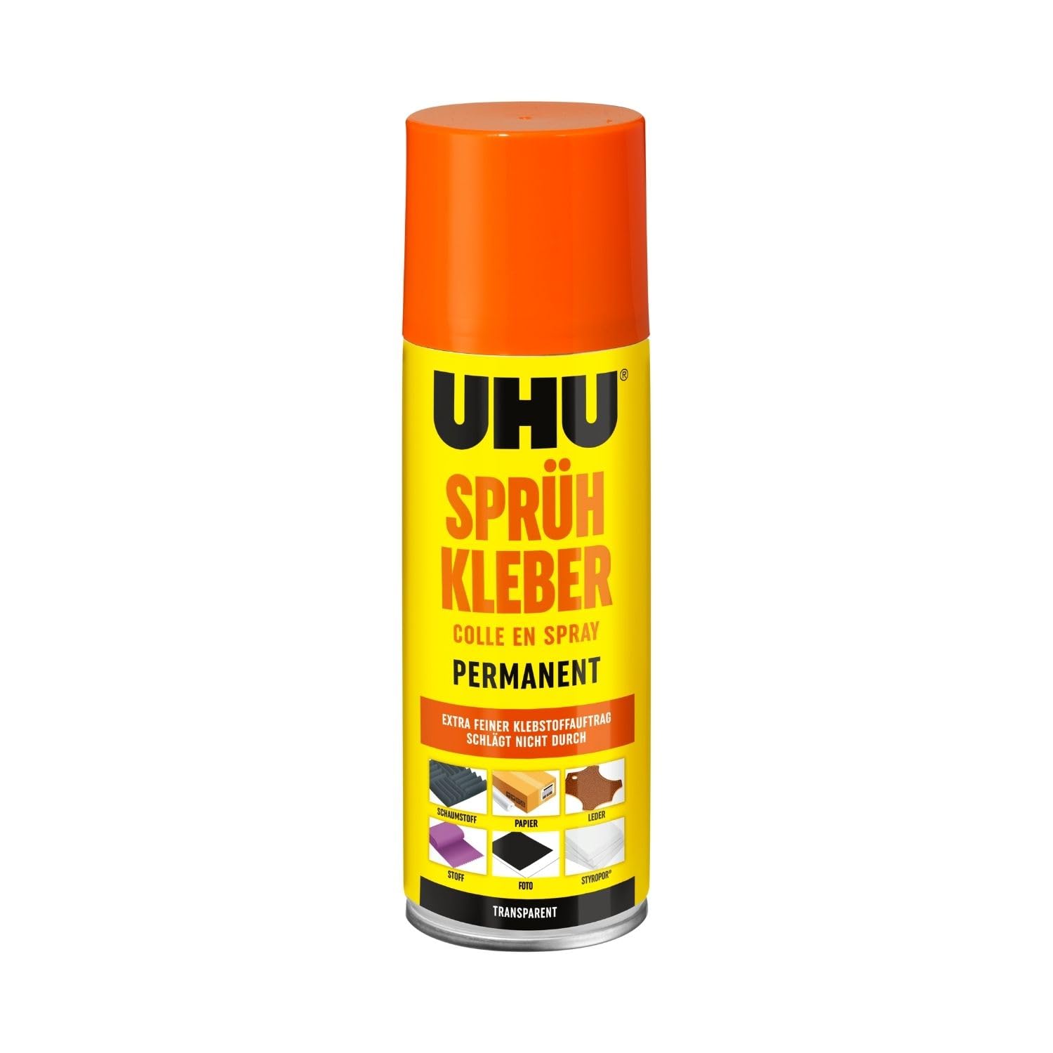 Uhu 46740 - Sprühkleber Permanent + Transparent 200 ml