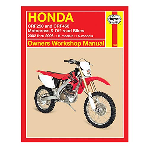 Honda CRF250/CRF450 Motocross/Off-road Bikes, 04-'06 Technical Repair Manual
