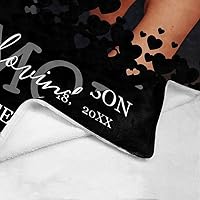 Vista 21 de Custom Memorial Blankets with Photo to Your Loved One's Memory, Memory Lane in Loving Memory Photo Blanket to Remind You of Your Beloved Ones 40x50