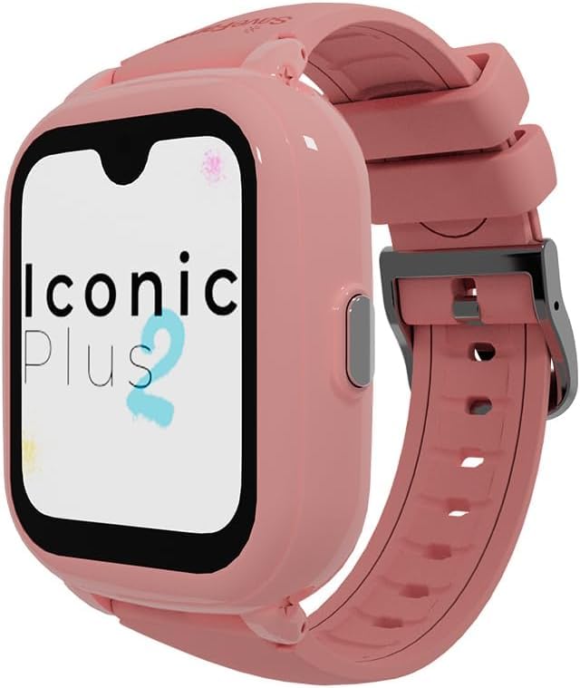 SaveFamily Iconic Plus 2. Reloj inteligente para niños con GPS, llamadas, videollamadas, AI, SOS, Whatsapp, Spotify, medidor de temperatura, pulsera intercambiable