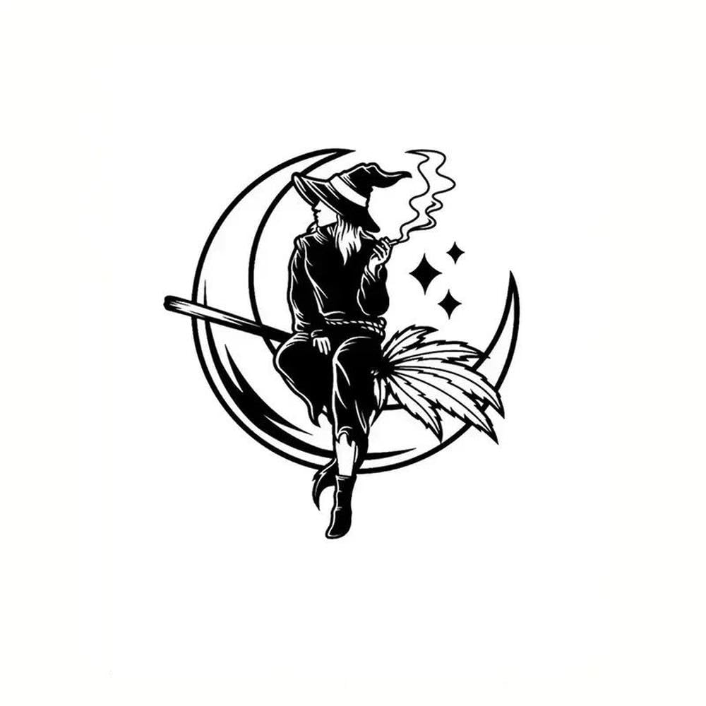 Night Moon Car Stickers for Laptop Water Bottle Car Truck Van SUV, Motorcycle Vehicle Window